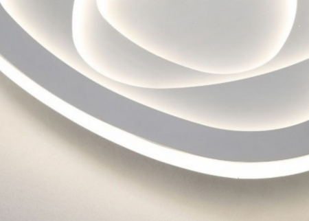 Plafoniera HBW 00 albă, LED cu telecomandă, 40x40x10 cm, lumină reglabilă [3]