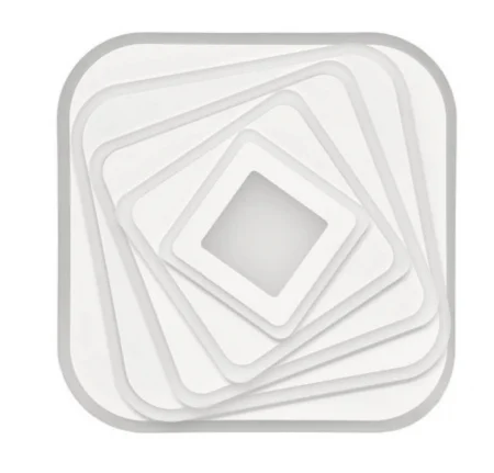 Plafonieră LED 200W cu telecomandă, reglaj lumină caldă/neutră/rece, 50x50 cm, alb, [3]