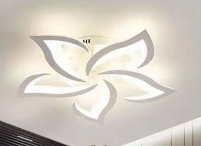 Plafonieră LED MX2394/5, 80W, Ø60 cm, cu Telecomandă, 3 Tipuri de Lumină, Design Narcisă [3]