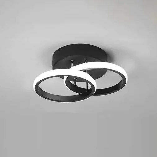 Plafonieră LED Modernă 801 RD Negru și Alb cu Montaj pe Tavan sau Perete [2]