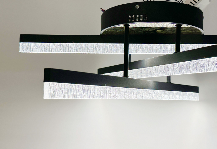 Plafonieră LED WG5131/3 GD, 72W, Metal Auriu & Acril, Diametru 60 cm, Telecomandă, 3 Temperaturi de Lumină [4]