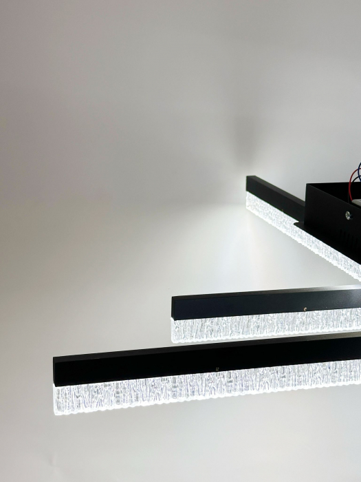 Plafonieră LED WG5131/4 GD, 96W, Auriu, Telecomandă, 3 Tipuri de Lumină, Design Modern [5]