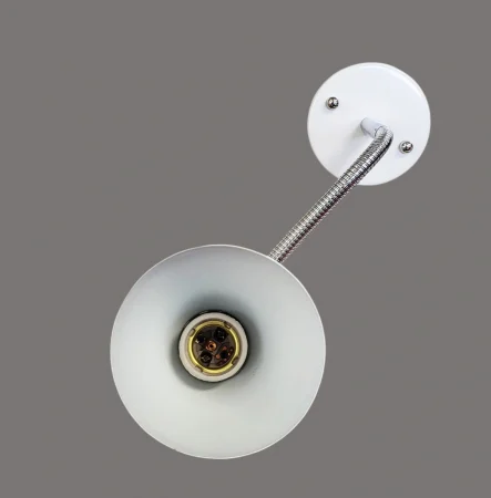 Veioză de perete 4714, braț flexibil, E27, alb/negru [3]