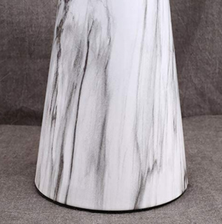 Veioză G9054 – Design crem/alb cu inserție neagră, E27, metal și textil [4]