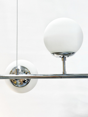 Lustră 2471/6D CH+WH, 6xE27, reglabilă, 120x120 cm, argintiu/alb [2]