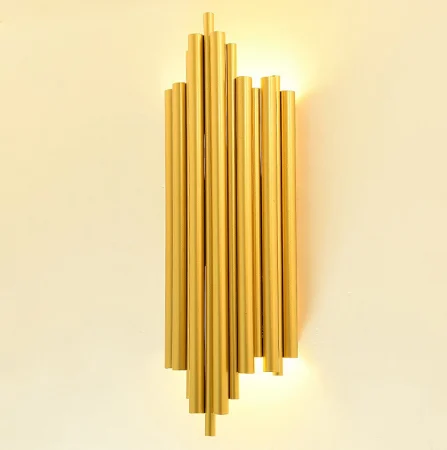 APLICE SI PLAFONIERE - Aplica 2011A GD aurie, 2xE14, 18x50 cm, stil clasic cu accente moderne