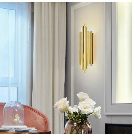 Aplica 2011A GD aurie, 2xE14, 18x50 cm, stil clasic cu accente moderne [3]