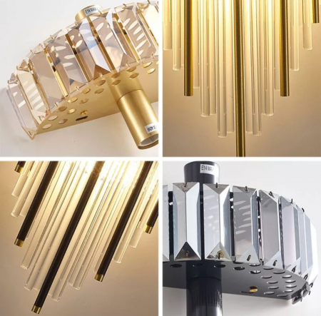 Aplica 2093 GD aurie, 2x E14, 60x22 cm, design clasic-modern [4]