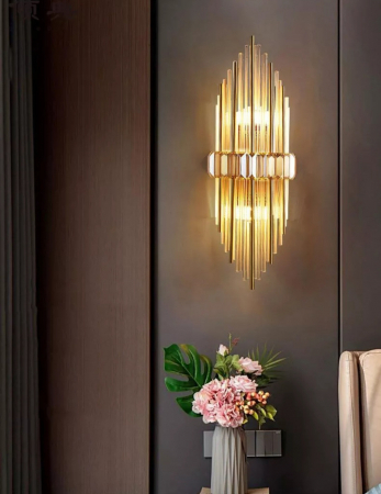 Aplica 2093 GD aurie, 2x E14, 60x22 cm, design clasic-modern [2]