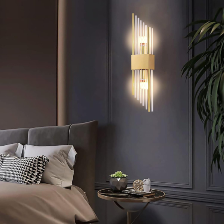 Aplica 2372 – Design elegant din metal, disponibilă în finisaje auriu, crom și negru [2]