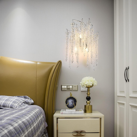 Aplica 6106/2W CH, argintiu, 3xE14, 35 cm, design modern [2]