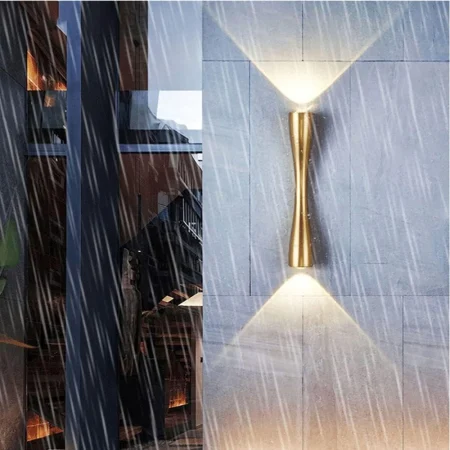 Aplica LED 619529, aluminiu auriu, IP65, 35 cm sau 24 cm, interior/exterior [2]