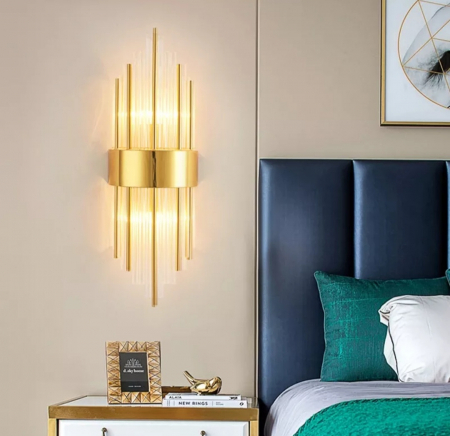 Aplica 6017 GD aurie, 2 becuri E14, design elegant și funcțional [2]