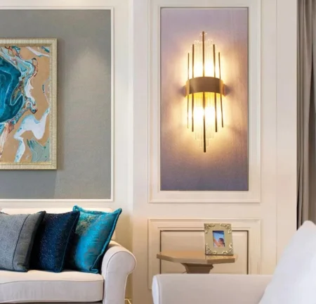 Aplica 6017 GD aurie, 2 becuri E14, design elegant și funcțional [1]