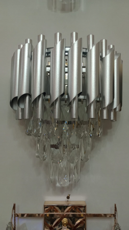 Aplica 98142 CH, argintie, 2xE14, stil clasic-modern, 30x30 cm [1]