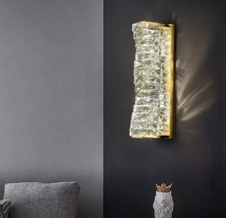 Aplica LED A05 GD aurie, 8W, 3 nuanțe de lumină, întrerupător clasic [1]