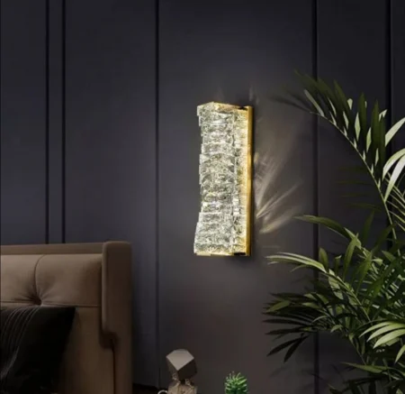 APLICE SI PLAFONIERE - Aplica LED A05 GD aurie, 8W, 3 nuanțe de lumină, întrerupător clasic