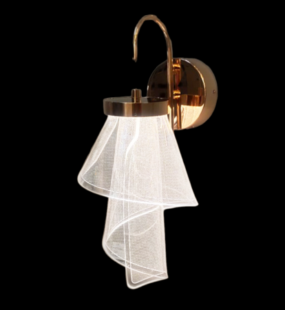 Aplica LED B 243/1W GD, auriu, 8W, 12x34 cm, design elegant [1]