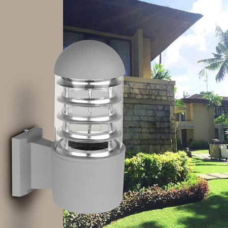 Aplica exterior albă 2064/1 WH, 1xE27, design minimalist [1]