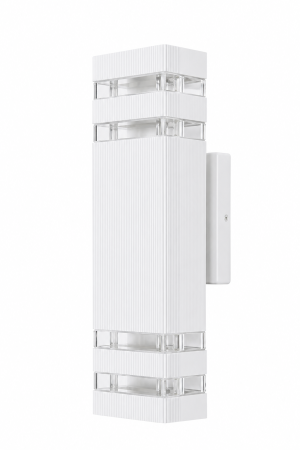 Aplica Exterior 2128 Alb/Negru cu Design Modern și Iluminare Sus-Jos [1]