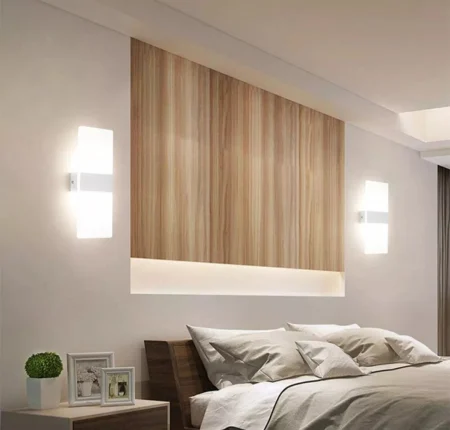 APLICE SI PLAFONIERE - Aplica LED Modernă Art-Deco W0001, Gri 29x11 cm, 3 Temperaturi de Lumină, LED Inclus