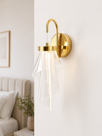 REDUCERI - Aplica LED B 243/1W GD, auriu, 8W, 12x34 cm, design elegant