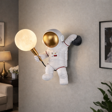 Aplica perete Astronaut cu glob alb iluminat 8002/CW – design modern copii [1]