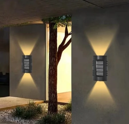 Aplica solară LED 2316, 6W, IP54, negru, iluminat exterior eficient [1]