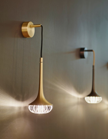 Aplica W2125/1CP aurie, LED G4 3W inclus, 20x45 cm reglabilă, design elegant [2]