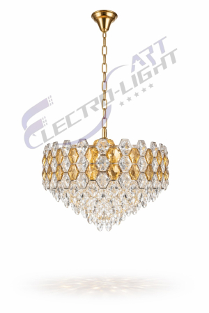 Candelabru 8805 Cristal K9 Auriu Rotund Elegant