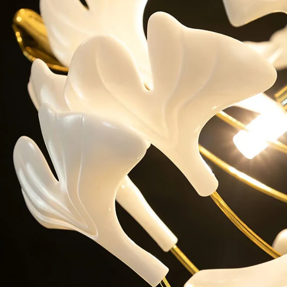 Candelabru 9080 auriu, 21xE14, design floral spectaculos [3]