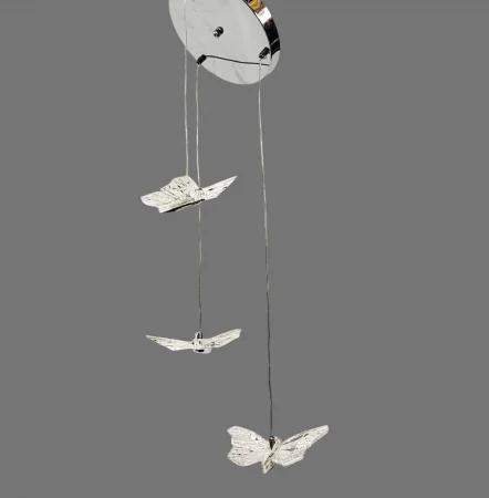 Lustră 1743/3 LED, 3 pendule fluture, acril transparent [1]