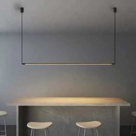 LUSTRE - Lustră LED 2309/80 BK, 24W, Iluminare Reglabilă 3000K–6500K, Design Modern Minimalist, 80x80x100 cm