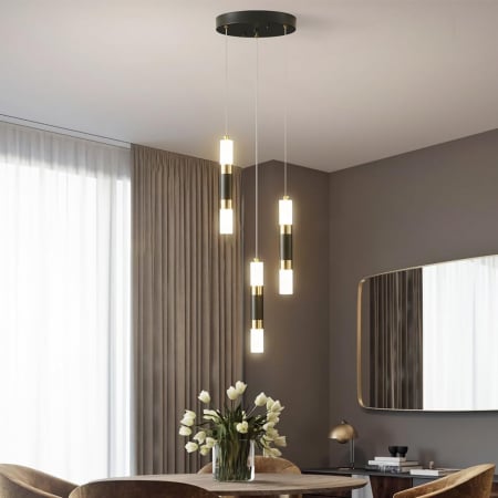 LUSTRE - Lustra suspendată 2355/3 cu 3 pendule LED reglabilă