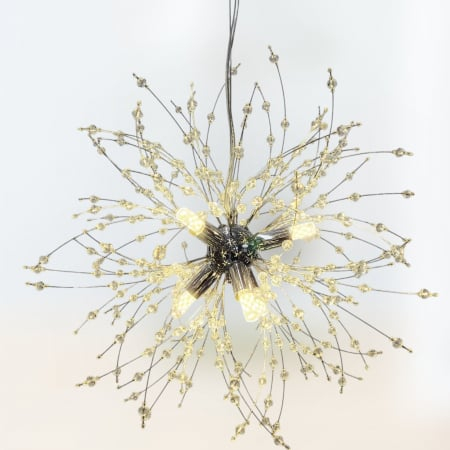 Lustră 2403/350 CH Modernă din Metal și Acril – 6 LED-uri G9, Crom Elegant [4]