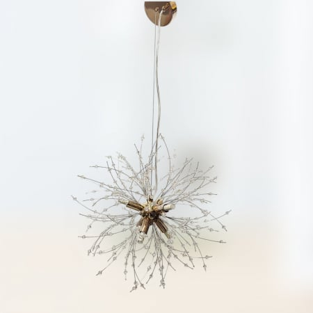 LUSTRE - Lustră 2403/350 GD Modernă din Metal Auriu și Acril – 6 LED-uri G9 Incluse, Diametru 35 cm