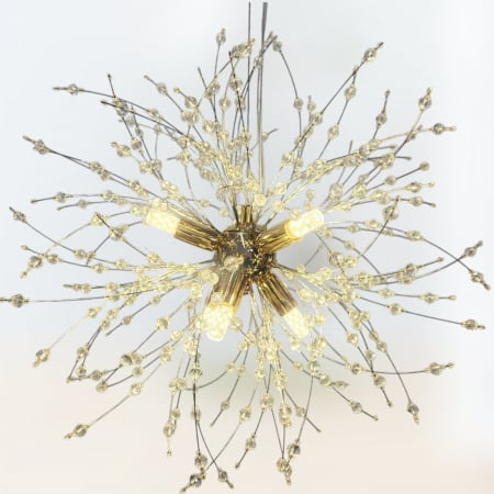 Lustră 2403/350 GD Modernă din Metal Auriu și Acril – 6 LED-uri G9 Incluse, Diametru 35 cm [4]