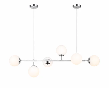 Lustră 2471/6D CH+WH, 6xE27, reglabilă, 120x120 cm, argintiu/alb [1]