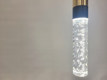 Pendul LED modern 2512/1 – negru și auriu, sticlă, înălțime reglabilă [4]