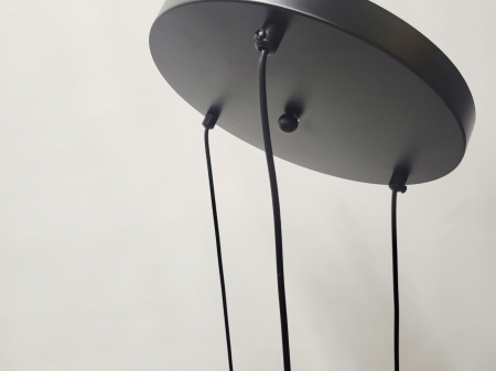 Lustră 2512/3, 3xLED, sticlă, metal negru-auriu, reglabilă [4]