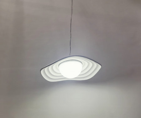 Lustră 2517/1 albă, LED 24W, design modern, Ø40 cm [1]