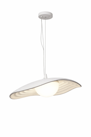 LUSTRE - Lustră 2517/1 albă, LED 24W, design modern, Ø40 cm
