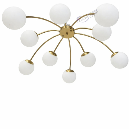 Lustra aurie 2616/10 cu globuri opale Ø100 cm [1]