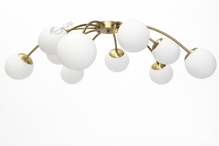 Lustra aurie 2616/10 cu globuri opale Ø100 cm [2]