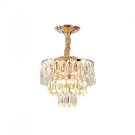 Lustră 3350/300 GD, 3x E27, Ø30 cm, Auriu, Sticlă Tip Cristal, Design Elegant [2]