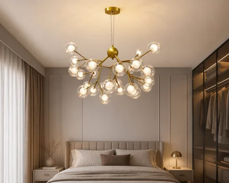 LUSTRE - Lustra 5001/27 GD – 27xG4, Auriu, Design Decorativ Compact