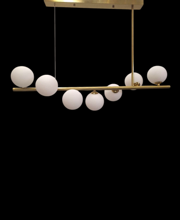 Lustră 5058/7 auriu, 7 becuri G9 incluse, design modern [2]