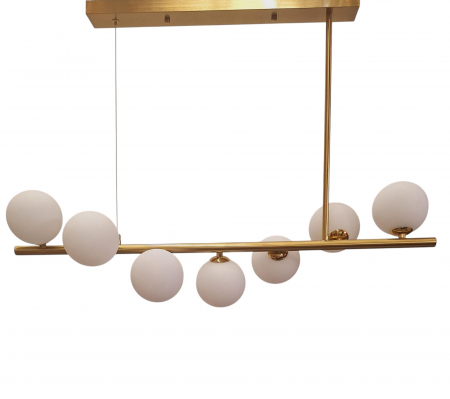 LUSTRE - Lustră 5058/7 auriu, 7 becuri G9 incluse, design modern