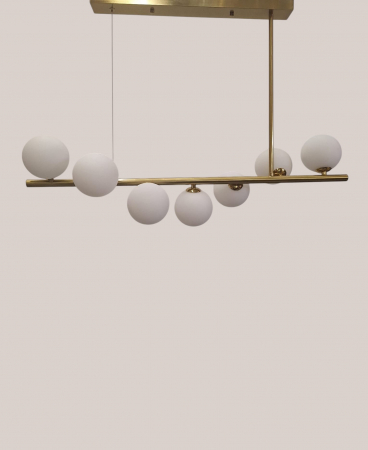 Lustră 5058/7 auriu, 7 becuri G9 incluse, design modern [1]