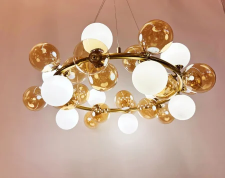 Lustră aurie 5090/30, 30 becuri G9, Ø70 cm, înălțime reglabilă [1]